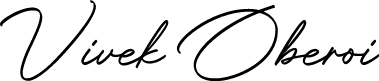 Dr. Vivek Anand Oberoi Signature